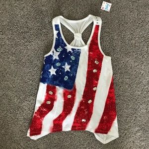 NWT Red, white and blue shirt